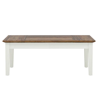 Tribesigns Dining Table for 4-6 People, 62-Inch Rectangular Kitchen Table with Solid Wood Legs, Modern Farmhouse Dinner Table for Dining Room, Kitchen