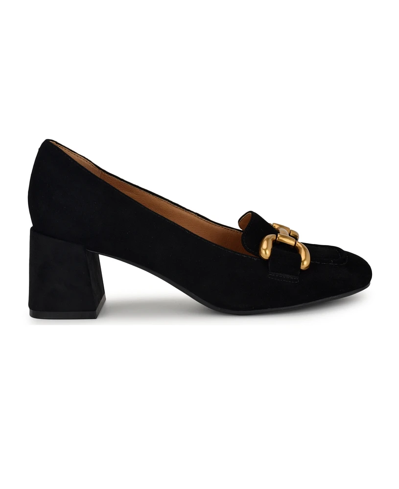 Nine West Women's Veepe Bit Block Heel Loafers