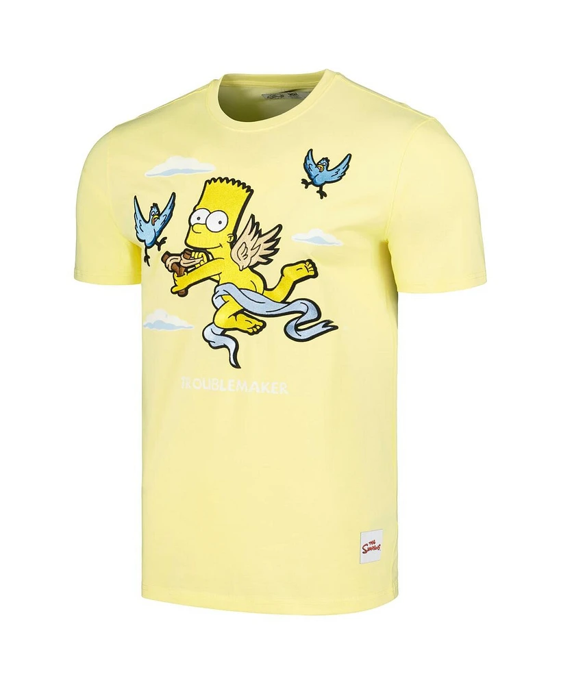 Freeze Max Men's Yellow the Simpsons Troublemaker T-Shirt