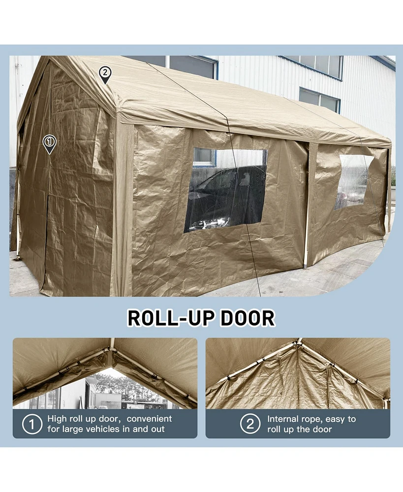 10x20 Portable Carport: Versatile Shelter for Vehicles, Storage, and Outdoor Events
