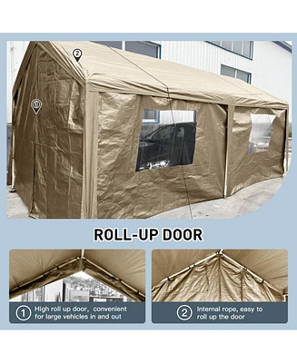 10x20 Portable Carport: Versatile Shelter for Vehicles, Storage, and Outdoor Events