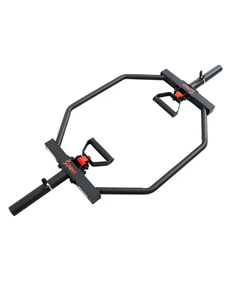 Sunny Health & Fitness Strength Training Olympic Barbell Hex Bar with Swivel Handle