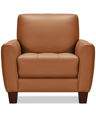 Galligher 36" Leather Chair, Created for Macy's