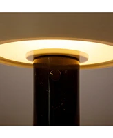 Kingpin 10" Modern Led Table Lamp with Marble Base