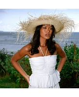 Brunna.co Catalina Palm Straw Hat In Natural Beige