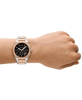 A|X Armani Exchange Men's Sync Quartz Chronograph Two-Tone Stainless Steel Watch 42MM