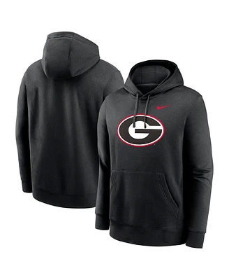 Nike Men's Black Georgia Bulldogs Primetime Evergreen Club Fleece Pullover Hoodie