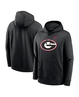 Nike Men's Black Georgia Bulldogs Primetime Evergreen Club Fleece Pullover Hoodie