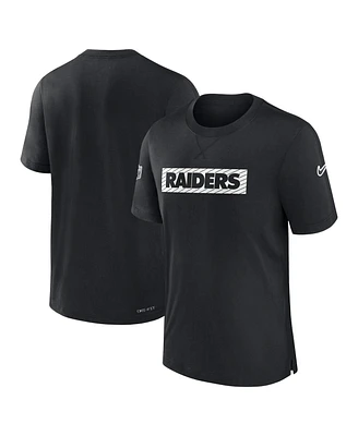 Nike Men's Black Las Vegas Raiders Sideline Player Performance T-Shirt