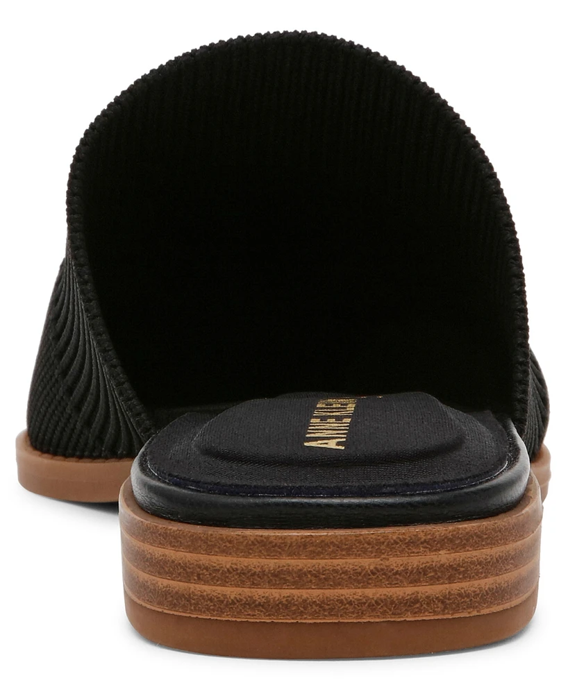 Anne Klein Women's Vassar Pointed Toe Knit Mules