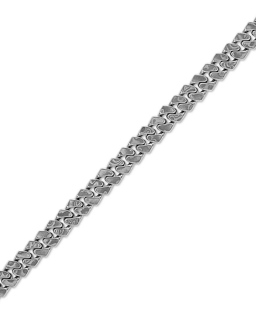 Bulova Marc Anthony Men's Wide Width Link Chain Bracelet in Sterling Silver-Plate, BVB1157-wmmna