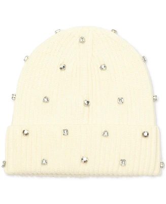 Kate Spade New York Women's Embellished Ribbed Beanie