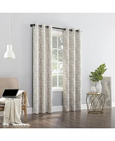 Parrish Distressed Grid Thermal Extreme 100% Blackout Grommet Curtain Panel
