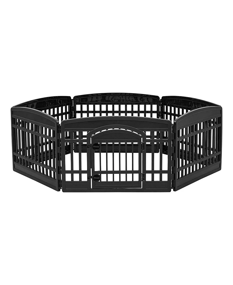 Iris Usa 24" Exercise 6-Panel Pet Playpen with Door