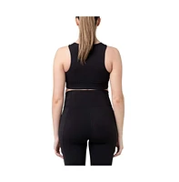 Ripe Maternity Tempo Active Crop Top Black