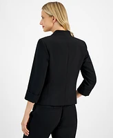 Kasper Women's Blazer with Zipper Pocket Detail