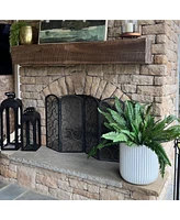 Slickblue Set of 2 Boston Ferns – Lush Indoor Plants for Elegant Home Decor