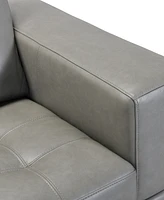 Niebee 52" Leather Chair, Created for Macy's