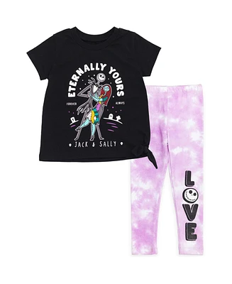 Nightmare Before Christmas Toddler Girls T-Shirt and Leggings Outfit Set