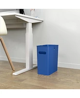 iTouchless SlimGiant Plastic Wastebasket with Handles 4.2 Gallon Set of 2