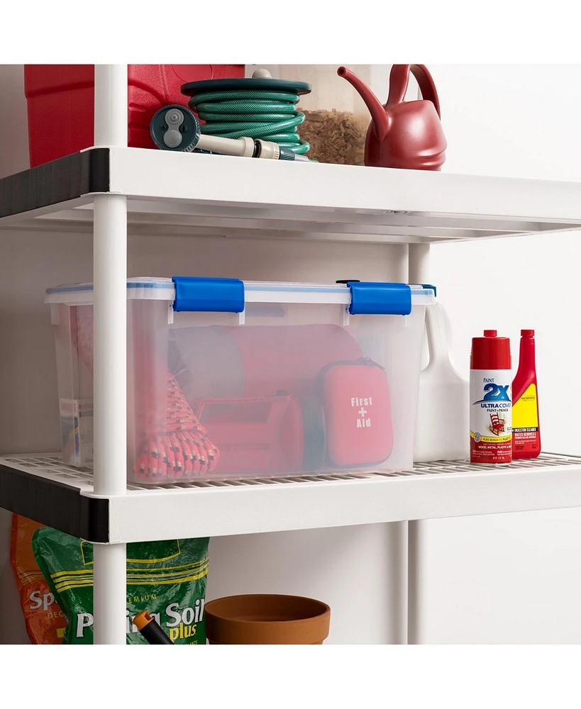 Iris Usa 44 Qt Storage Box with Gasket Seal Lid, 2 Pack - Bpa-Free, Made in Usa