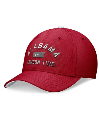 Nike Men's Crimson Alabama Crimson Tide Primetime Rise Swoosh Flex Hat