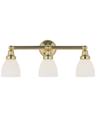 Livex Classic 3 Light Steel Wall Sconce
