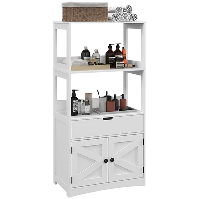 Farmhouse Bathroom Floor Storage Cabinet