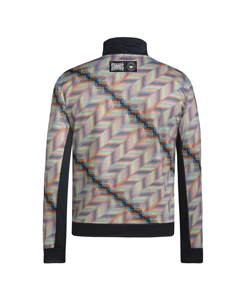 Adidas Men's Black Charlotte Fc 2024 Hispanic Heritage Full-Zip Track Jacket