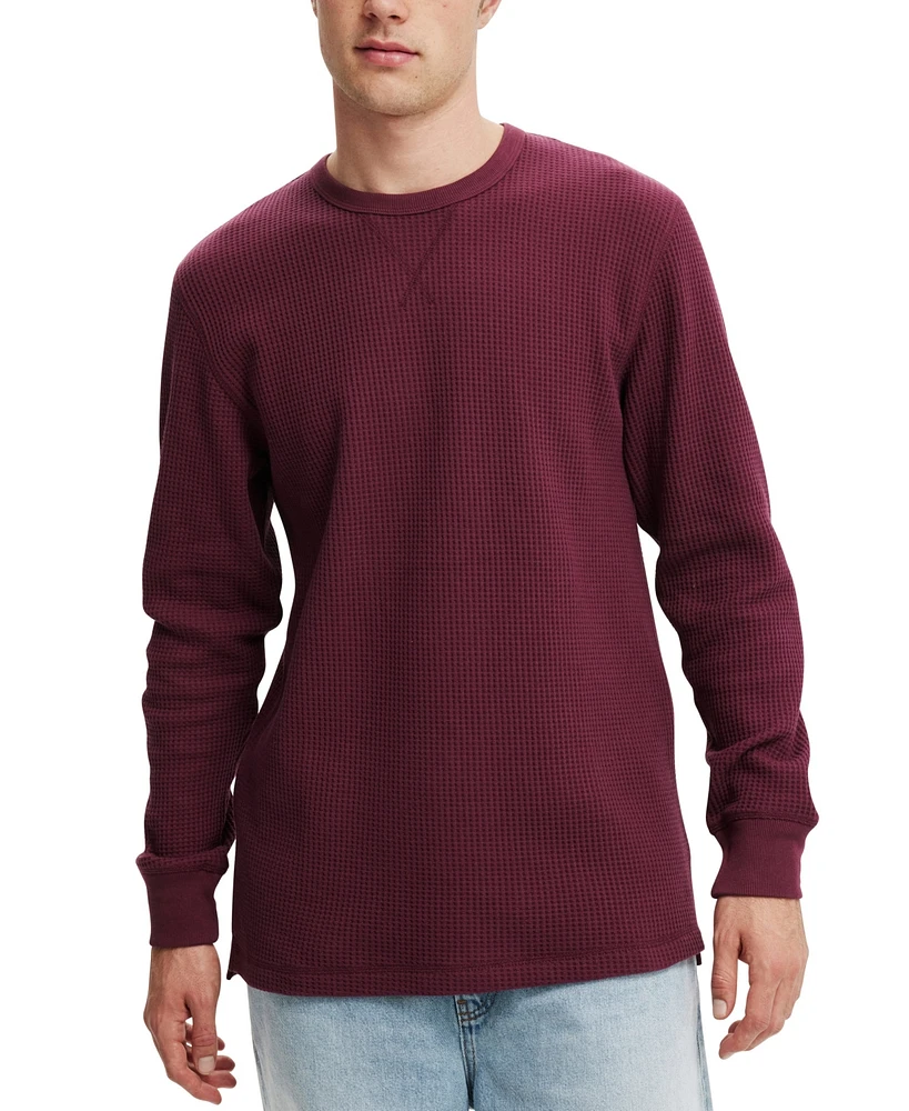 Cotton On Men's Chunky Waffle Long Sleeve T-shirt