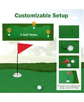 Golf Putting Green with Realistic Artificial Grass Turf