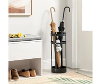 Steel Umbrella Stand for Indoor and Outdoor Use with Stable, Rust-Resistant Design
