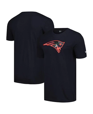 New Era Men's Navy New England Patriots Camo Logo T-Shirt