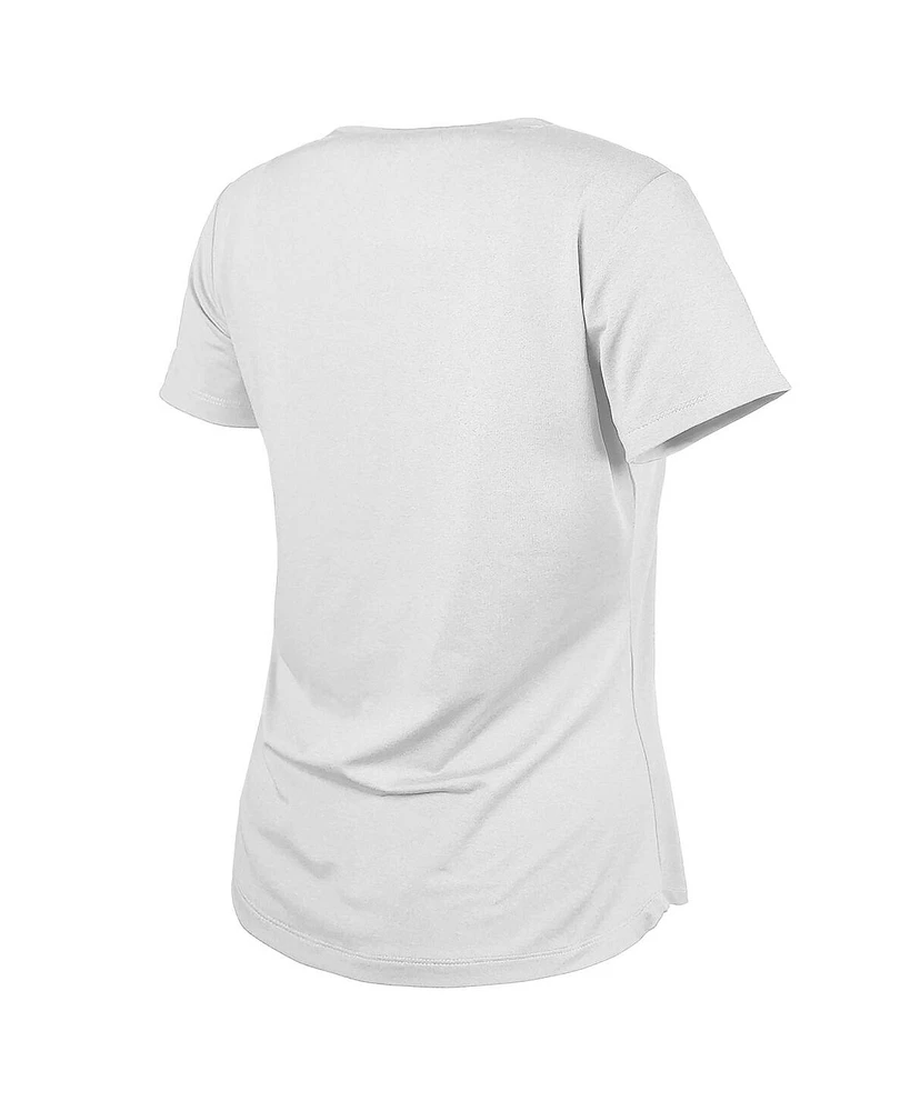 New Era Women's White York Jets Ny Logo T-Shirt