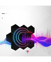 Sonic Acoustics Hexagon Sound Absorbing Panels 14" X 12" 0.4" - 12 Pack
