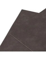 Dainty Home Florence Ivory and Taupe Reversible Leather Wipe Clean Placemat 12" x 18" Rectangular Placemats Set of 4
