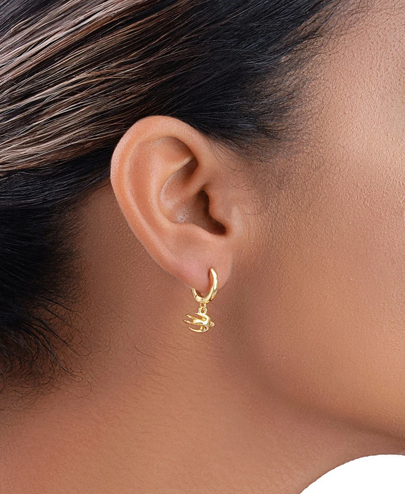 Sterling Forever Women's Rhea Micro Hoop Earrings