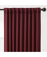 Chanasya Premium 2-Panel Ornamental Damask Room Darkening Curtains - 3-in-1 Back Tab, Rod Pocket, Ring Tab - for Windows Living Room Bedroom