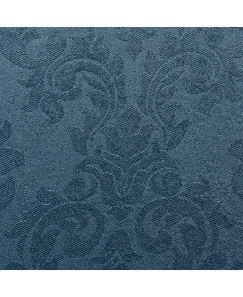 Chanasya Premium 2-Panel Embellish Embossed Classy Blackout Curtains - 3-in-1 Back Tab, Rod Pocket