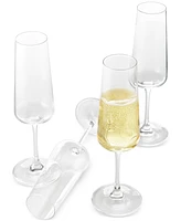 The Cellar Flur Collection 8.79-oz. Stemmed Champagne Glasses, Set of 4, Exclusively at Macy's