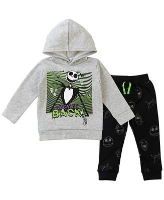 Nightmare Before Christmas Boys Disney Fleece Hoodie and Pants Outfit Set to