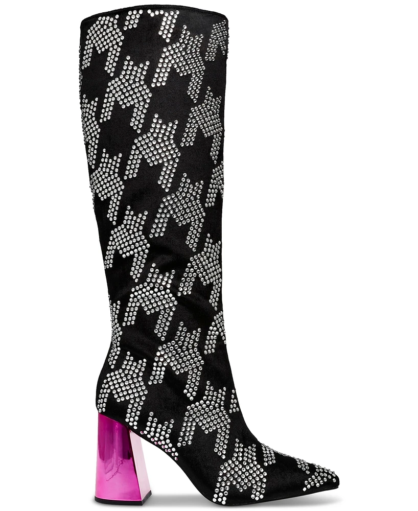 Betsey Johnson Women's Naomy Tall Block-Heel Boots