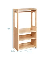 ECR4Kids TrendiTot Clothing Rack, Natural, 1