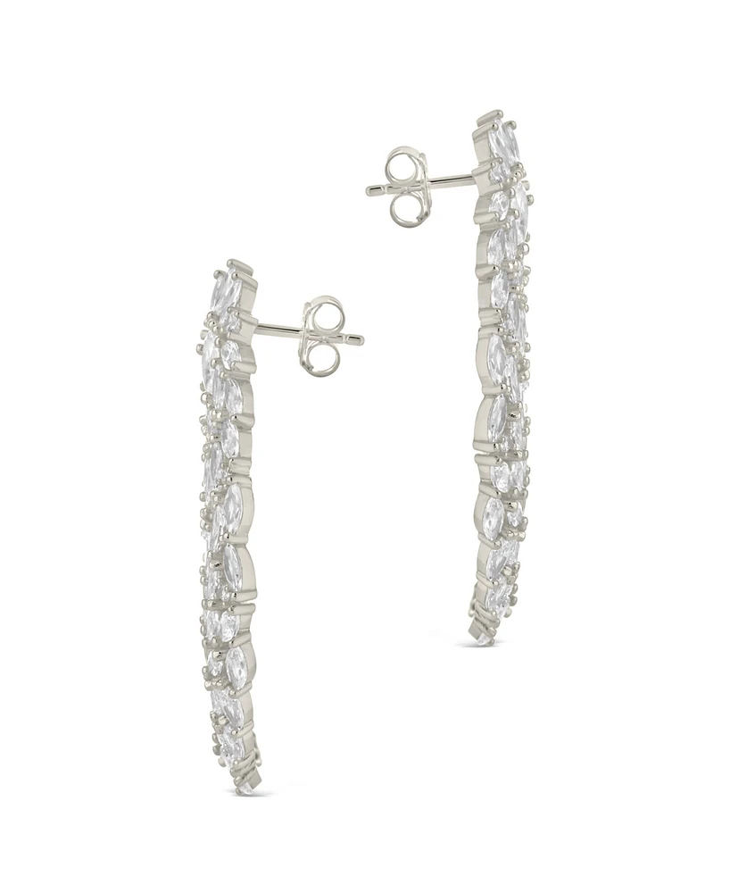 Sterling Forever Gwen Cubic Zirconia Statement Drop Earrings
