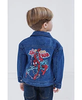 Avengers Boys Marvel Spider-Man Denim Jacket to