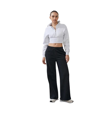Cotton On Women's Active Plush Essential Straight Leg Sweatpant