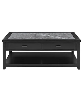 Garvine 47" Wood Cocktail Table