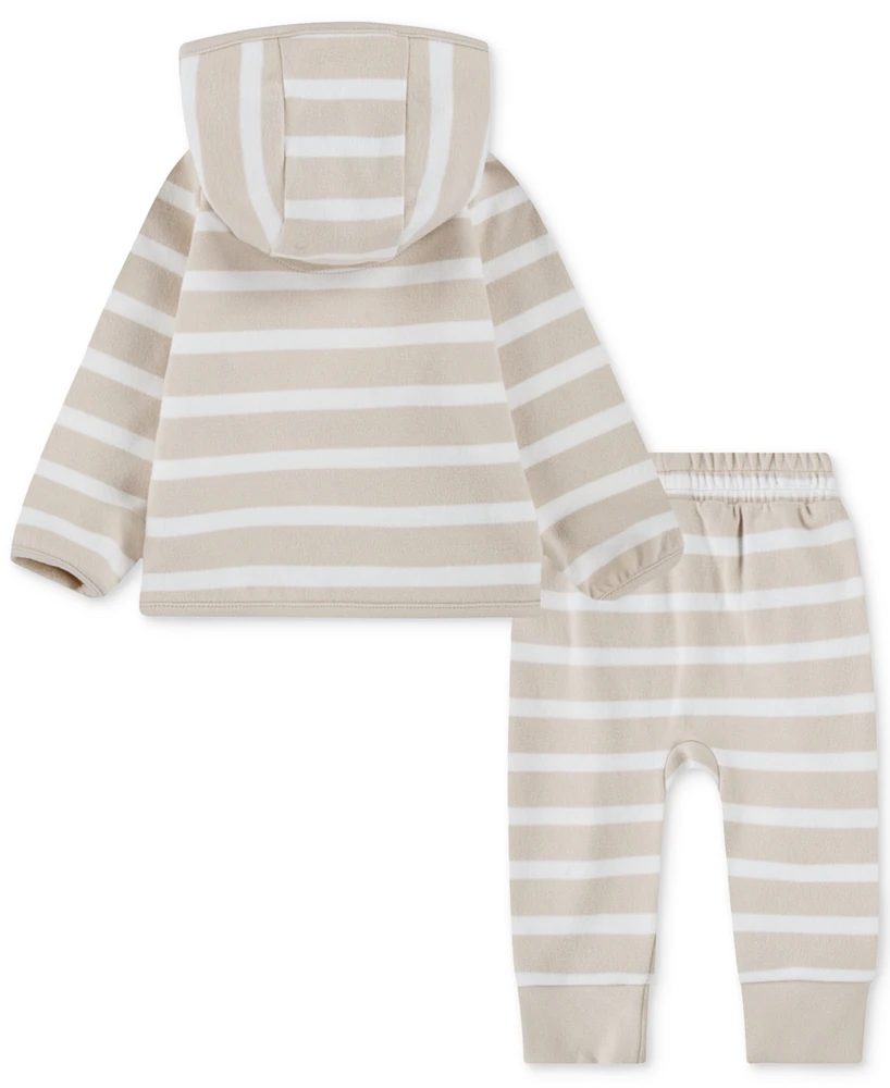 Nike Baby Girls "Ready Set" Striped Hoodie & Jogger Pants, 2-Piece Set