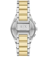 A|X Armani Exchange Men's Sync Quartz Chronograph Two-Tone Stainless Steel Watch 42MM