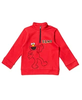 Sesame Street Baby Boys Elmo Fleece Half Zip Sweatshirt and Pants Set